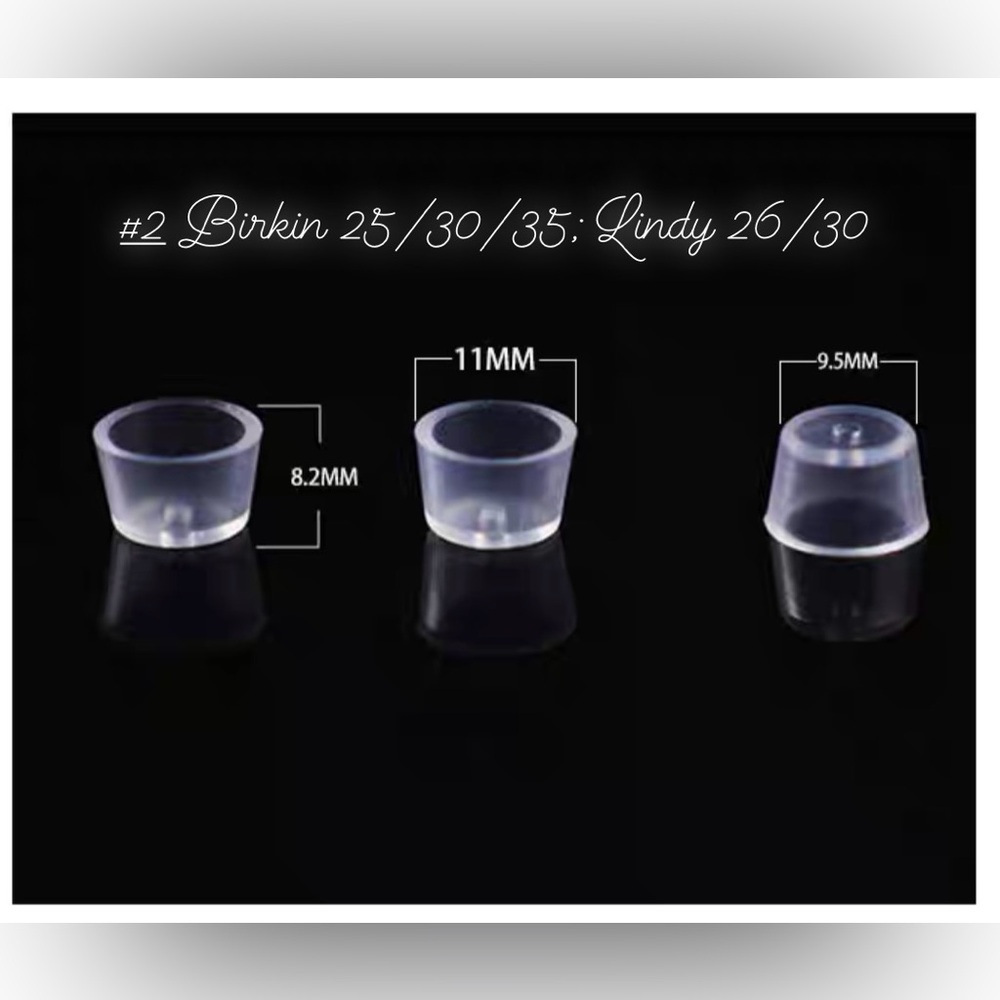 Hermes clear bag feet / stud protectors